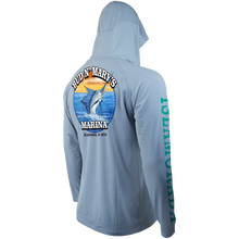 Load image into Gallery viewer, BNM OG Sail - Men's Hooded Performance Long Sleeve Raglan