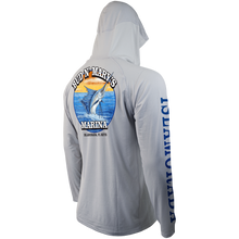 Load image into Gallery viewer, BNM OG Sail - Men's Hooded Performance Long Sleeve Raglan