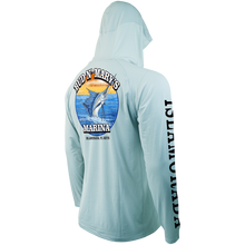 Load image into Gallery viewer, BNM OG Sail - Men's Hooded Performance Long Sleeve Raglan