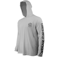 Load image into Gallery viewer, BNM Tarpon Lunge - Men's Hooded Performance Long Sleeve Raglan