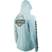 Load image into Gallery viewer, BNM Tarpon Lunge - Men's Hooded Performance Long Sleeve Raglan