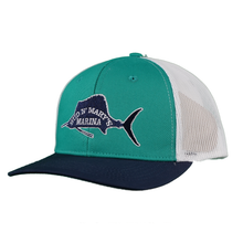 Load image into Gallery viewer, Sailfish Tri-Color Trucker Hat