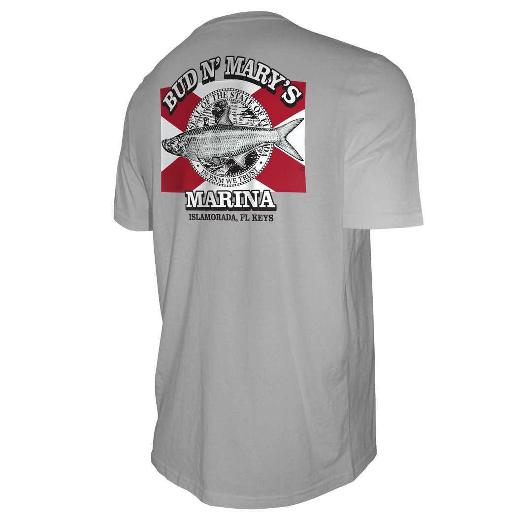 Bud N' Mary's - FL Flag Tarpon - Short Sleeve T-Shirt – Bud n' Mary's Marina