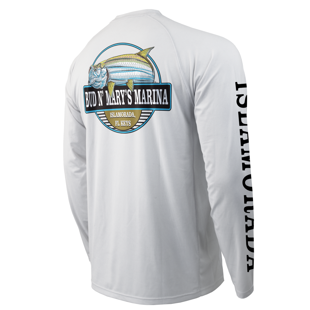 BNM Tarpon Lunge Oval - Men's Performance Long Sleeve Raglan